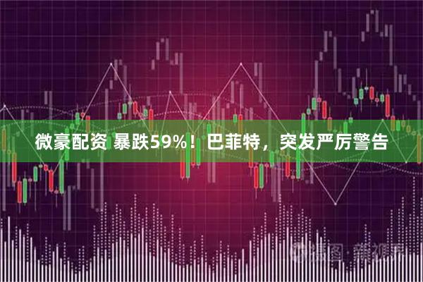 微豪配资 暴跌59%！巴菲特，突发严厉警告