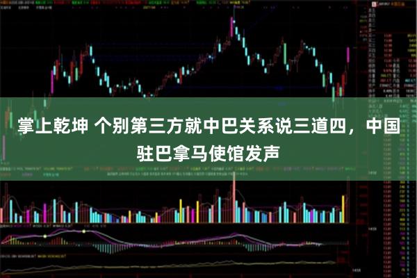 掌上乾坤 个别第三方就中巴关系说三道四，中国驻巴拿马使馆发声